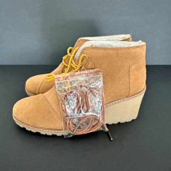 Toms Desert Wedge Booties Size 9.5 - Picture 3 of 9